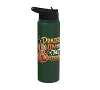 Orchestra Cello Player Praise Him with The Strings Cello Stainless Steel Insulated Water Bottle