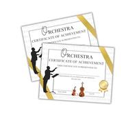 Orchestra Certificate of Achievement Award 30pk 8.5x11” Classical Music Lessons Conductor Appreciation Excellence Recital School Full Band