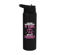 Orchestra Musician Never Underestimate A Girl with Clarinet Stainless Steel Insulated Water Bottle