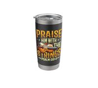 Orchestra Violin Player Praise Him with The Strings Violin Stainless Steel Insulated Tumbler