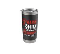 Orchestra Violin Player Praise Him with The Strings Violin Stainless Steel Insulated Tumbler