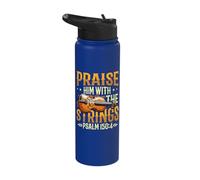 Orchestra Violin Player Praise Him with The Strings Violin Stainless Steel Insulated Water Bottle