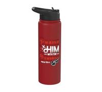 Orchestra Violin Player Praise Him with The Strings Violin Stainless Steel Insulated Water Bottle