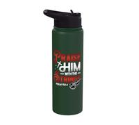 Orchestra Violin Player Praise Him with The Strings Violin Stainless Steel Insulated Water Bottle