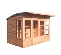 Orchid 5' 7" x 9' 9" Curved Summerhouse - Premium Dip Treated Shiplap
