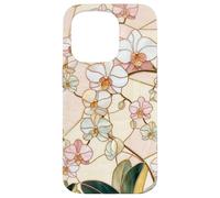Orchid Art Nouveau Floral Aesthetic Botanical Boho Mood Iris Case for iPhone 15 Pro