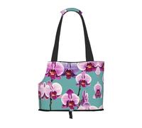 Orchid Branch Printed Portable Foldable pet Shoulder Bag, Suitable for Carrying Small Pets