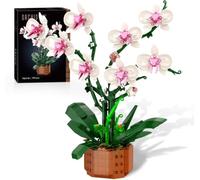 Orchid Building Set,Compatible with Lego Flowers for Adults,Botanicals Orchid Flower Building Blocks Set,Idea Gifts for Birthday &Christmas - Artificial Plant Home Decor, for Adults Ages 18+