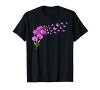 Orchid Butterfly Flower Gardening Floral T-Shirt
