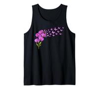 Orchid Butterfly Flower Gardening Floral Tank Top
