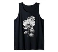 Orchid, butterfly orchids, phalaenopsis black, white, buds Tank Top