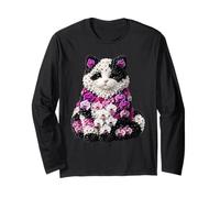 Orchid Cat Flower Gardening Floral Long Sleeve T-Shirt
