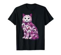Orchid Cat Flower Gardening Floral T-Shirt