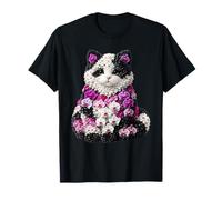 Orchid Cat Flower Gardening Floral T-Shirt