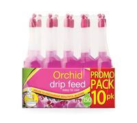 Orchid Drip Feeder 10 Pack Ready to Use Drip Feeders Help in the Growth of Vibrant Colors & Bloom House Plant Food