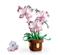 Orchid Flower Building Set, Artificial Plant Bonsai Building Brick Kit for Adults, Floral Botanical Collection Model Toys, Indoor Home & Office Decor Valentine Day & Birthday Gifts for Women (323Pcs)