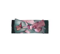 Orchid Flower Butterfly Soft Fresh Spring Printed Baby Headband, Soft and Breathable, Adjustable, Perfect for Baby Photos (0-6 Months)