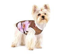 Orchid Flower,Cotton Sleeveless Pet T-Shirt Soft Stretchy Puppy Breathable Vest,M