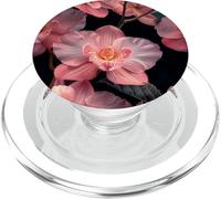 Orchid Flower Pattern Graphic PopSockets PopGrip for MagSafe