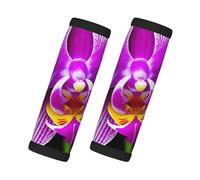 Orchid Flower Print Handles Protection Luggage Handle Wrap Grips 2 Packs Suitcase Identifiers Soft Grip