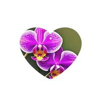 Orchid Flower Printing 10 Pieces Air Freshener Cards,Car Scented Hanging Air Freshener Fragrant Sheets For Car Use