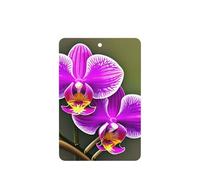 Orchid Flower Printing 10 Pieces Air Freshener Cards,Car Scented Hanging Air Freshener Fragrant Sheets For Car Use