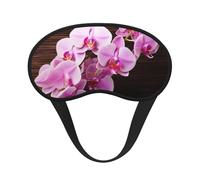Orchid Flower Sleep Mask for Side Sleeper, Blackout Sleeping Eye Mask, Soft Breathable Eye Cover for Women Men Travel Eyeshade, Relaxing Zero Pressure Night Blindfold
