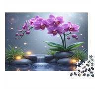 Orchid Garden Jigsaw Puzzle 1000 Pieces Recycled Paper for Adults Puzzle Fun and Challenging Family Game Great Gift Idea for Relaxation Creativity 52x38cm/1000pcs