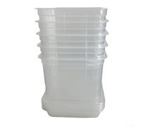 Orchid Grow Pot 10cm Clear Plastic Drainage