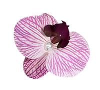 Orchid Hair Clip - Flowers Hairpin | Elegant Artificial Flower Cute Hair Clips, Boho Flower Shaped Headdress for Women Girls