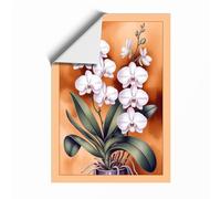 Orchid in Bloom Botanical Unframed Wall Art Print A1 (84.1×59.4cm), Wall Decor for Living Room, Bedroom, Office & Home, Art Gift