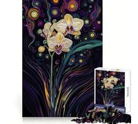 Orchid in Twinkl Lights 1000 Piece Jigsaw Puzzles for Teenagers Jigsaw Mind Game Toy Home Enjoy Neat Cut Perfect Present (38x26cm)