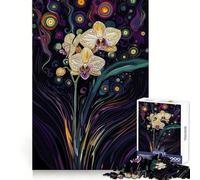 Orchid in Twinkl Lights for Adults 1000 Piece Puzzle Mind Challenge Toy Calm Escape Quality Cut Art Collection Piece (50x75cm)
