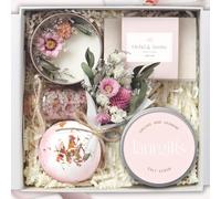 Orchid & Jasmine Spa Gift Box for Women - Luxury Pamper Set with Candle, Soap & Bath Treats - Birthday Gifts for Women, Spa Gifts for Mum, Relaxing Pamper Gift for Her