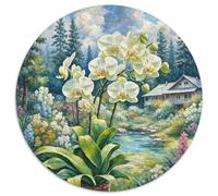 Orchid Jigsaw Puzzles Great Gift for Adults 1000 Piece Family Challenging Toys Home Decors Flower Jigsaw Puzzle for Women Men Adult 1000pcs (67.5x67.5cm)