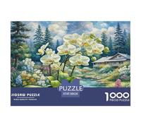 Orchid Jigsaw Puzzles Puzzles for Adults Kids. 1000 Piece Great Gifts Challenge Toy Educational Game Home Decoration for Educational Games Gifts 38x26cm/1000pcs