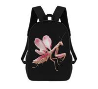 Orchid Mantis Funny Backpack 17" Lightweight Laptop Bag | Novelty Fashion Daypack for Travel Hiking Camping
