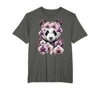 Orchid Panda Bear Flower Gardening Floral T-Shirt