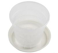 Orchid Planting Pot Clear Flower Pots,With Flower Pot Stand Kits,Transparent Plastic Plant Pots For Indoor Outdoor Garden Balcony(11cm)
