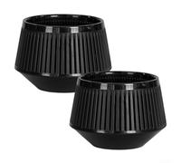 Orchid Pot with Innovative Air Pruning Features to Foster a Healthy Environment for Your Plants (2pcs black)