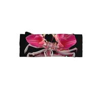Orchid Praying Mantis Pattern baby bow headband - elastic and comfortable headwear, photo shoots, birthday parties, daily wear,