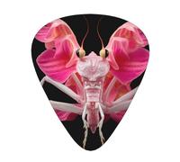 Orchid Praying Mantis Printed guitar picks - three thicknesses: thin, medium and thick, suitable for electric guitar, bass and ukulele.