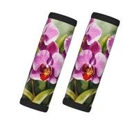 Orchid Print Easy Identification and Comfortable Grip Luggage Handle Wrap Grips 2 Packs Travel