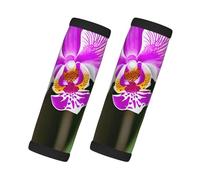 Orchid Print Handles Protection Luggage Handle Wrap Grips 2 Packs Suitcase Identifiers Soft Grip