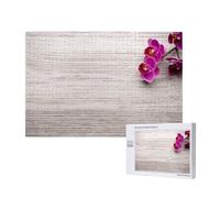 Orchid Printed,1000 Pieces Wooden Jigsaw Family Game Jigsaw Puzzles for Adults Teens Home Decor