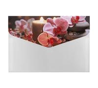Orchid Stone Red Candles File Folder 6-Pocket, Waterproof Accordion File Organizer with Snap Closure, Expanding Document Holder for Office, Home