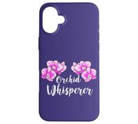 Orchid Whisperer Funny Quote Houseplant Orchid Flower Lovers Case for iPhone 16 Plus