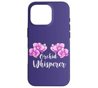 Orchid Whisperer Funny Quote Houseplant Orchid Flower Lovers Case for iPhone 16 Pro