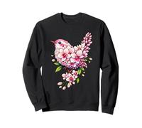 Orchid Wren Bird Flower Gardening Floral Sweatshirt