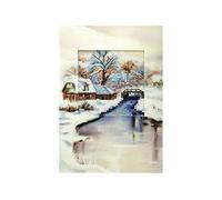 Orchidea Brookside Scene Card Cross Stitch Kit